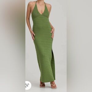 Finders Keepers Iggy Knit Midi Dress In Fern
New with tags !